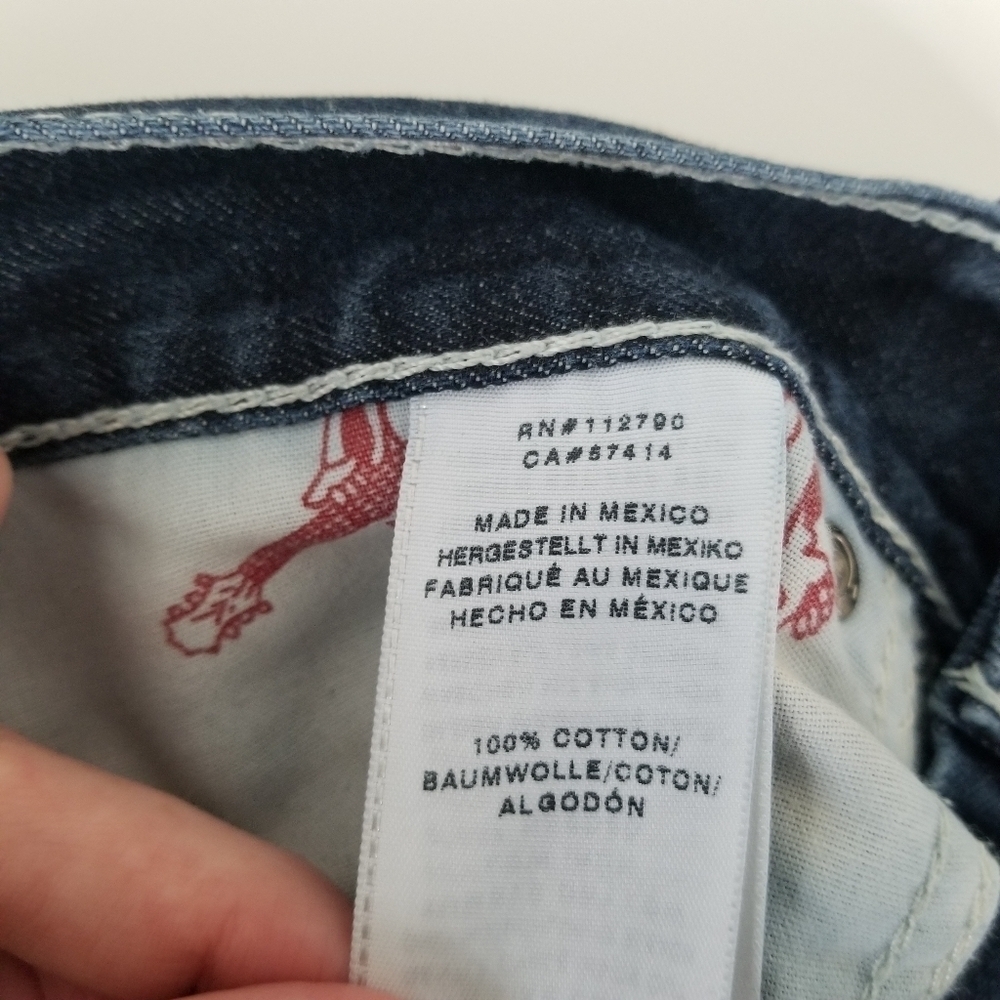 True Religion Skinny Jeans with Flap Size 29 Dark Wash - Picture 8 of 16